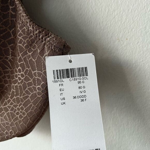 Chantelle Women's Elegant Brown Floral Bra - Picture 4 of 10